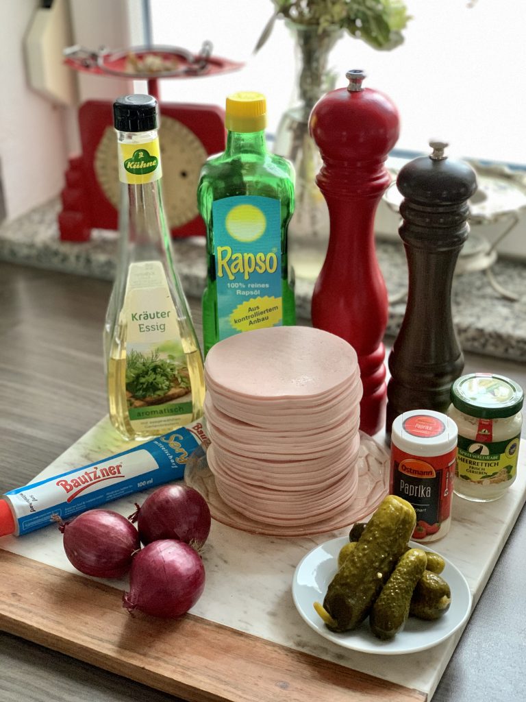 Zutaten Wurstsalat